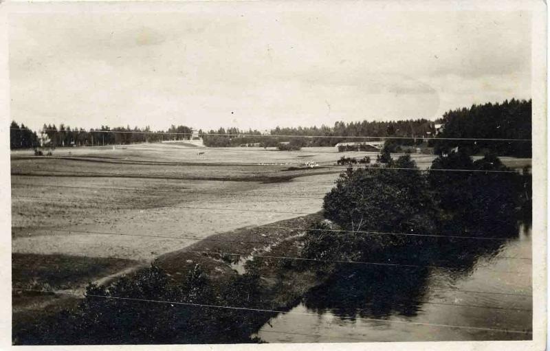 Пейзаж с речкой, 1910-е, Санкт-Петербургская губ., дер. Вырица