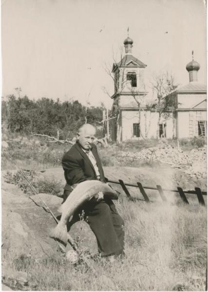 Улов с реки Патсойоки, 1950-е, Мурманская обл., Печенгский р-н, пос. Борисоглебский