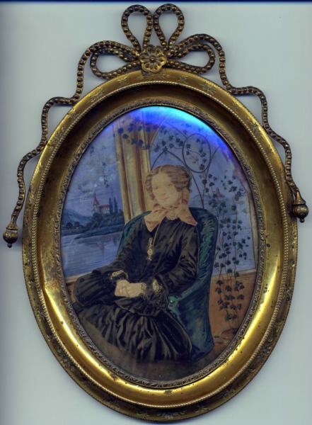 Женский портрет, 1860 - 1863. Соленая бумага.&nbsp;