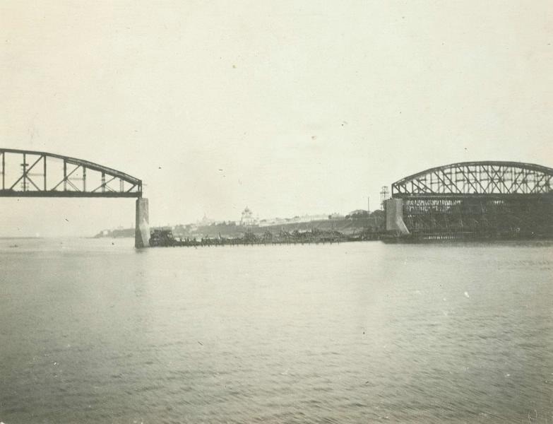 Обвалившийся ж/д мост у Ярославля, 1912 год, Ярославская губ.