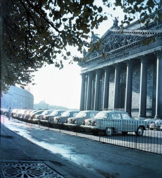 Исаакиевская площадь утром, 1961 - 1969, г. Ленинград