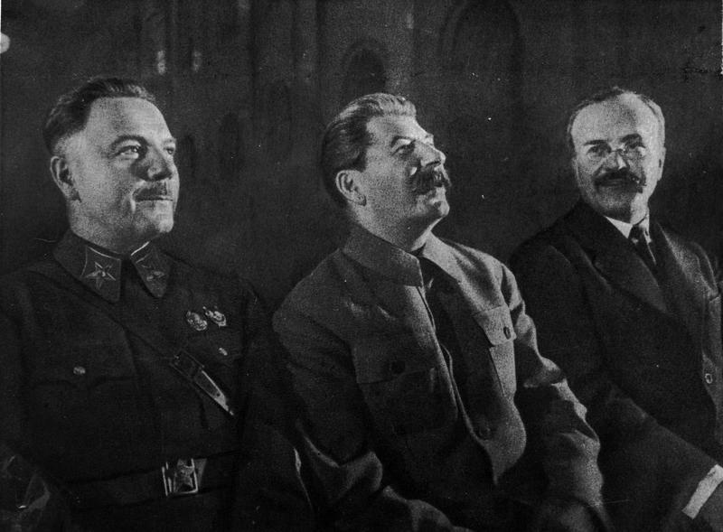 Климент Ворошилов, Иосиф Сталин, Вячеслав Молотов, 1936 год