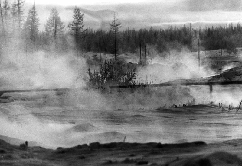 Пейзаж в тумане, 1965 год, г. Норильск
