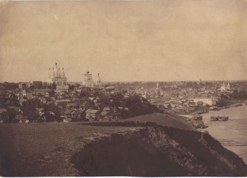 Вид на село Павлово с Троицкой горы, 1895 - 1904, г. Павлово