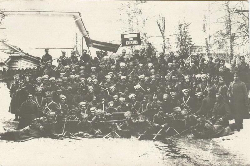 Активные участники Февральской революции. Первый пулеметный полк, 1917 год, г. Петроград