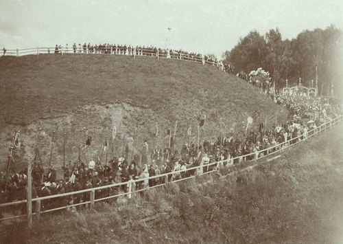Крестный ход по случаю 500-летия города, 1910 год, Костромская губ., г. Плес