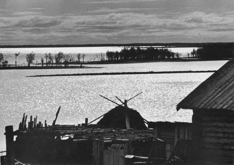 Сибирский пейзаж. Из серии «Путешествие по сибирской реке Обь», 1971 год