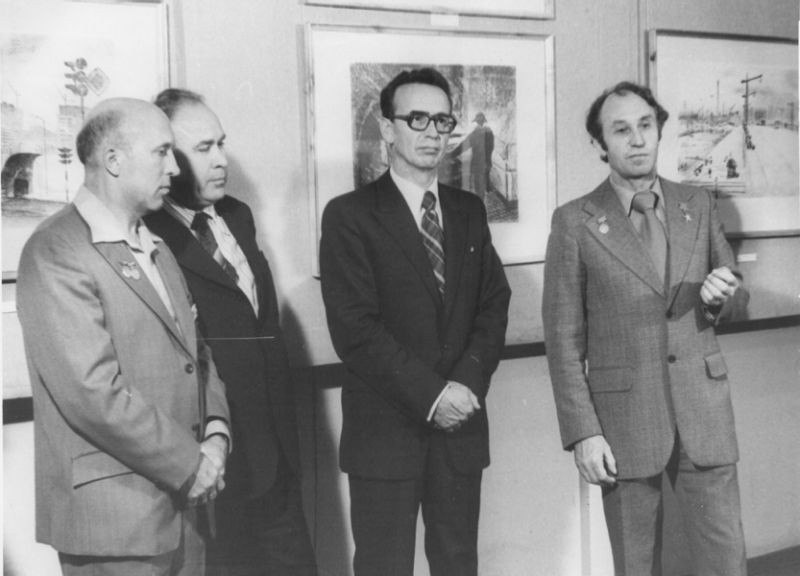 Открытие выставки В. Ветрогонского, 1980 год, г. Череповец и Череповецкий район