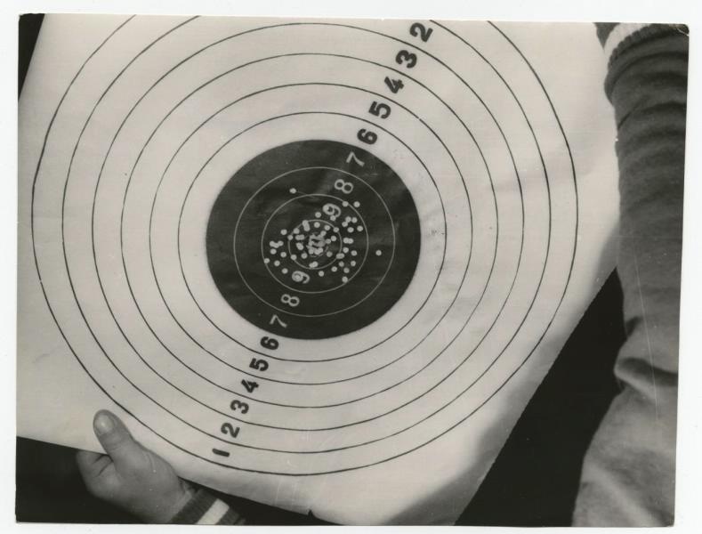 Мишень Олимпийского чемпиона по стрельбе из пистолета Алексея Гущина, 25 августа 1960 - 11 сентября 1960, Мексика, г. Мехико