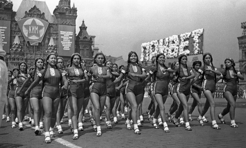 Физкультурный парад на Красной площади, 1938 год, г. Москва