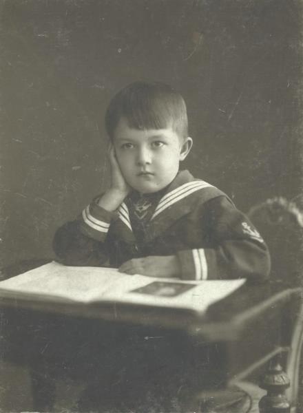 Портрет мальчика, 1917 - 1918, г. Петроград