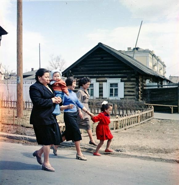Улан-Удэ. На улицах города, 1959 год, Бурятская АССР, г. Улан-Удэ