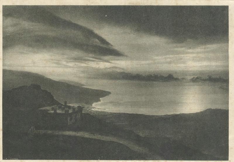 Восход солнца. Вид с вершины Ай-Петри, 1927 год, Крымская АССР