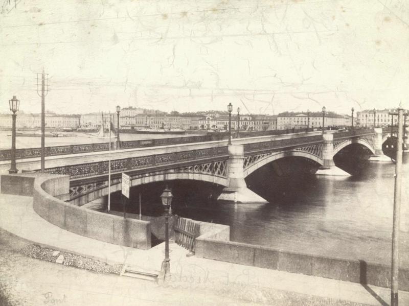 Николаевский мост, 1880 - 1890, г. Санкт-Петербург. В 1918-2007 годах – мост Лейтенанта Шмидта. В 2007 году возвращено название Благовещенский.