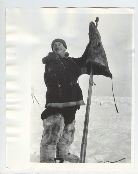 Иван Папанин на Северном Полюсе, 1937 год, Северный полюс
