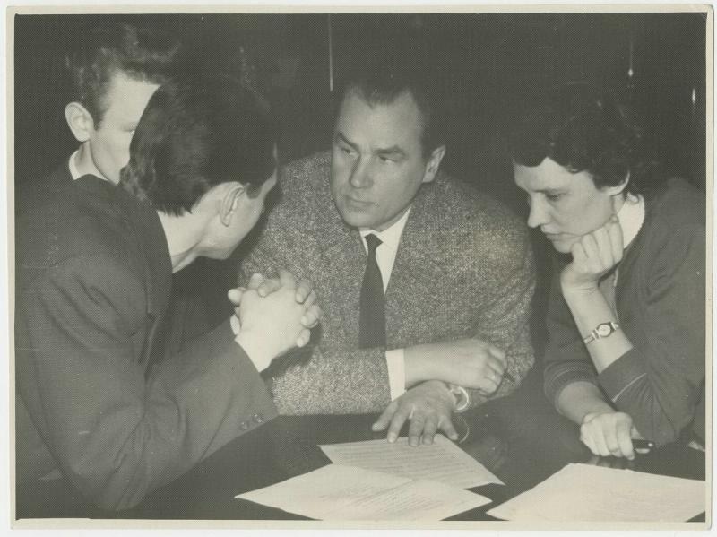 Георг Отс, Глеб Скороходов и А. Каталина, 1955 - 1963, г. Москва
