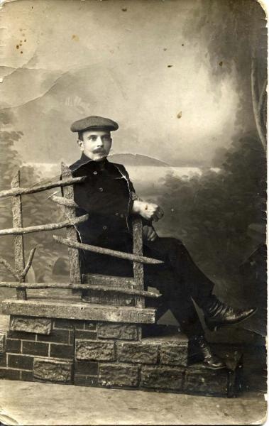 Портрет мужчины в кепке, 1912 - 1914