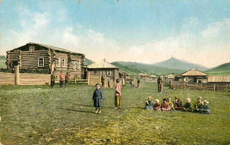 Село Черный Ануй, 1900-е, Томская губ., Алтай, с. Черный Ануй