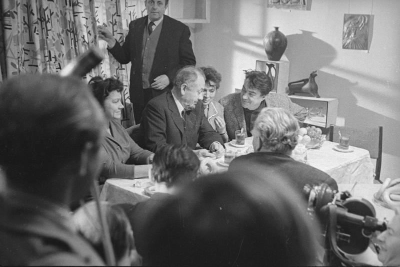 Джон Стейнбек, Борис Полевой в редакции журнала «Юность», 1963 год, г. Москва