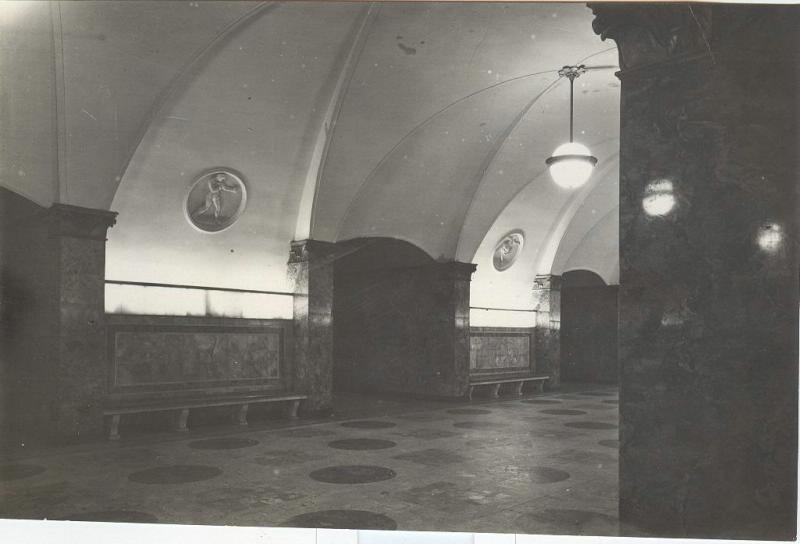 Станция метро «Динамо», 1950-е, г. Москва. &nbsp;Выставка «Московский метрополитен. Будущее сегодня» с этим снимком.