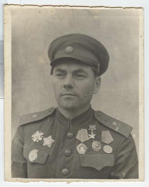 Гвардии генерал-майор Ганий Сафиуллин, 1945 год