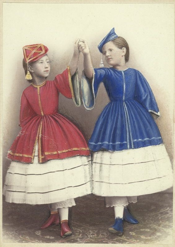 Двойной портрет в маскарадных костюмах, 1860-е
