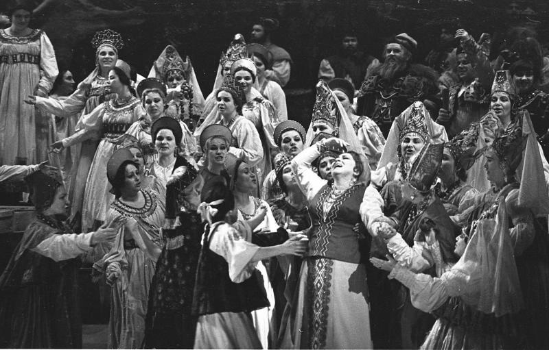 Сцена из оперы «Садко» с участием Ирины Архиповой, 1976 год, г. Москва