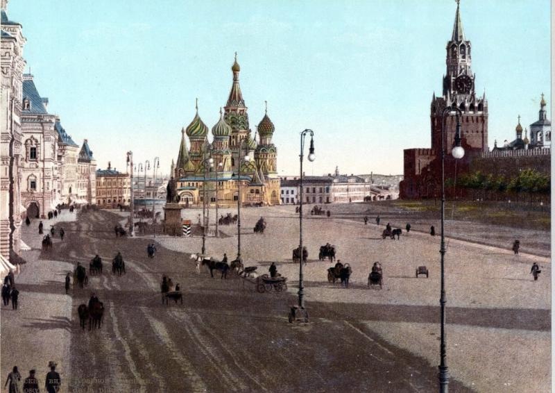 Красная площадь, 1896 - 1897, г. Москва. Выставка «Поворот истории. Поворот памятника» с этой фотографией.