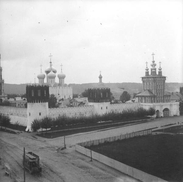Новодевичий монастырь в дни коронации Николая II, май 1896, г. Москва
