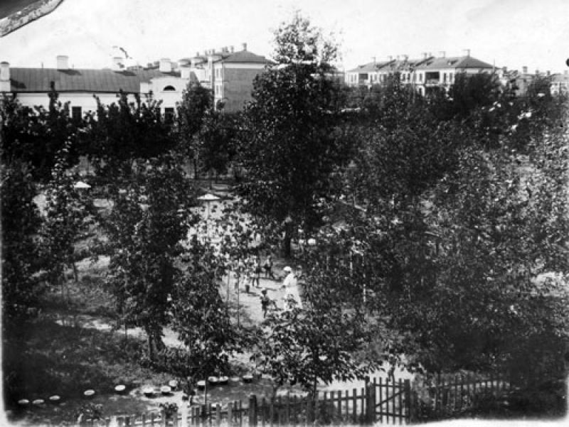 Общий вид оздоровительной площадки, 1938 год, г. Ульяновск