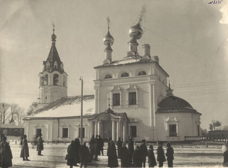 Церковь Вознесения в Муроме. Момент снятия глав, 1927 год, Владимирская губ., г. Муром. Построена в 1729 году.