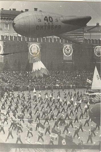 Парад на Красной площади. 40 лет Октября, 1957 год, г. Москва