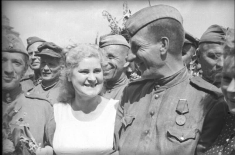 Встреча на Белорусском вокзале, 1945 год, г. Москва