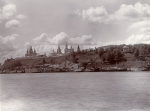 Вид города Вятки, 1900-е, Вятская губ., г. Вятка. Город Вятка переименован в Киров в 1934 году.