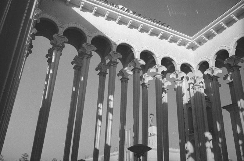 ВСХВ. Колоннада павильона Грузинской ССР, 1939 год, г. Москва