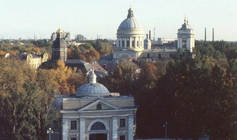 Общий вид Александро-Невской лавры, 1993 год, г. Санкт-Петербург