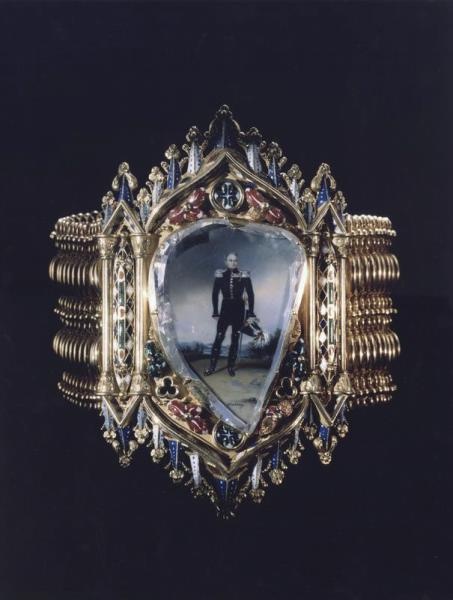 Золотой браслет с изображением Александра I, 1989 год, г. Москва