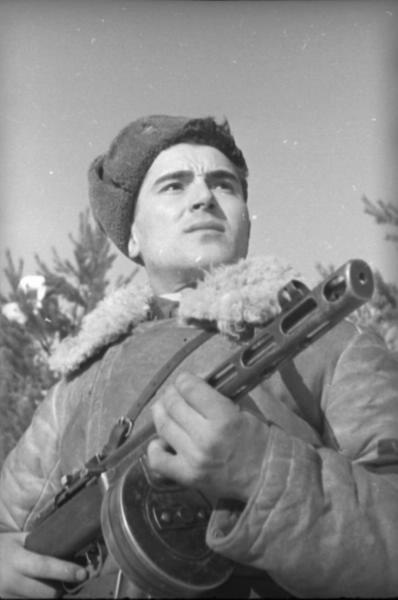 «Старший сержант Мельдзихов, убивший в одном бою 108 немцев», 1941 - 1945, СССР