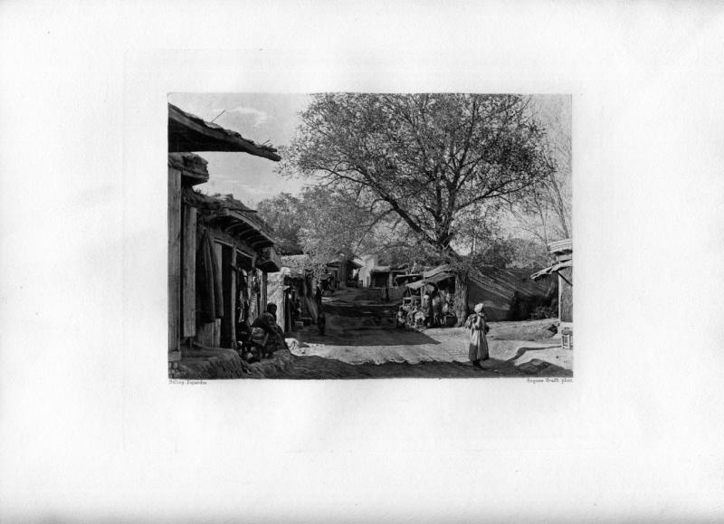 Базарная улица за городом, 1901 год, Средняя Азия