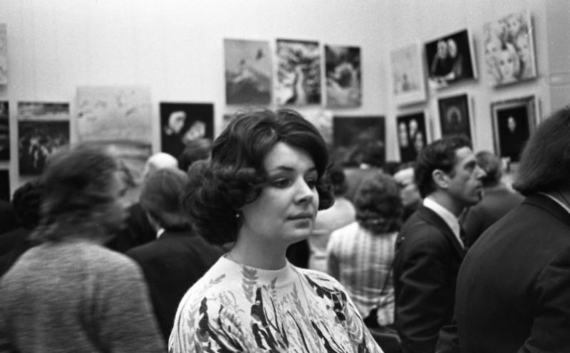 Открытие фотовыставки, посвященной ХХV съезду КПСС, 1976 год, г. Москва