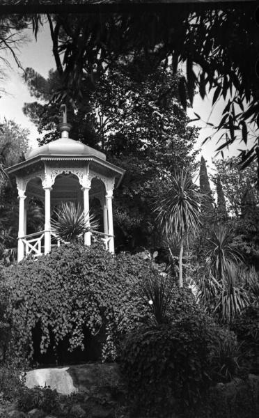 Никитский Ботанический сад. Беседка, 1932 - 1939, Крымская АССР, пос. Никита. Выставка «Никитский ботанический сад» с этой фотографией.&nbsp;