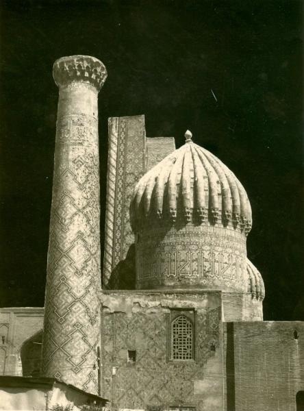 Медресе Шердор в Самарканде, 1930-е, Узбекская ССР, г. Самарканд