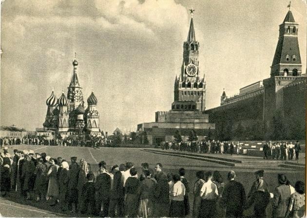 На Красной площади, 1958 год, г. Москва