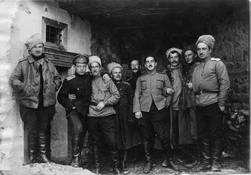 Портрет артиллеристов, 1917 год
