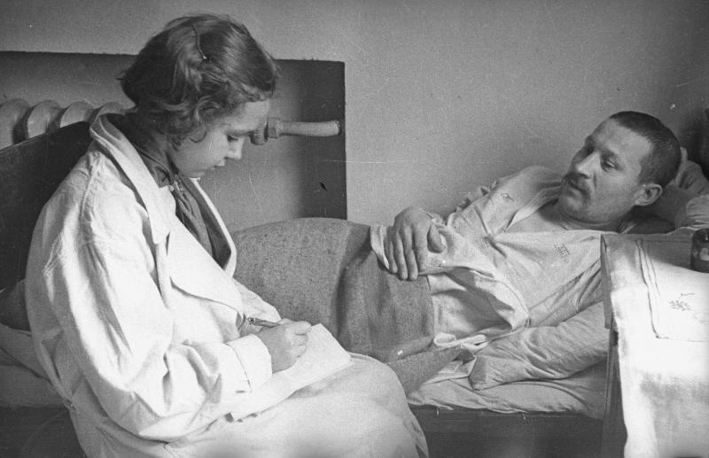 В госпитале, 1943 год, г. Москва