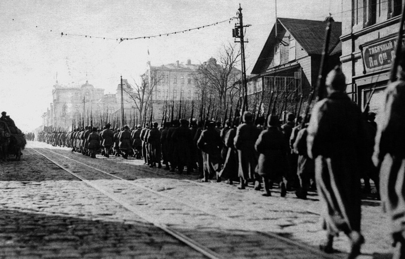 Вступление частей Красной армии во Владивосток, 25 октября 1922, г. Владивосток