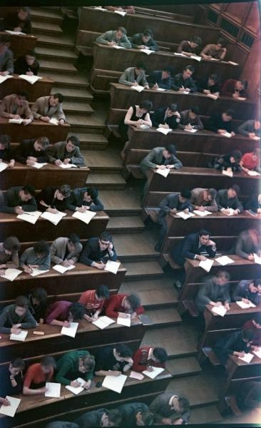 Студенты в аудитории, 1963 - 1964, г. Москва
