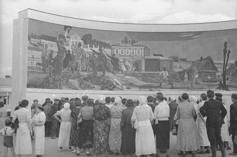 ВСХВ. Панорама «Старая деревня», 1939 год, г. Москва