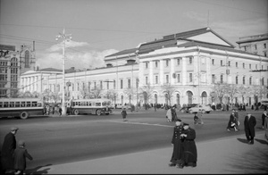 Театральная площадь и Малый театр, 1950-е, г. Москва. Видео «Малый театр» с этой фотографией.