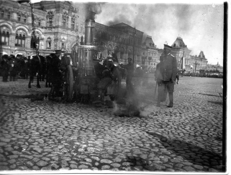 Смотр пожарной техники, 1914 год, г. Москва